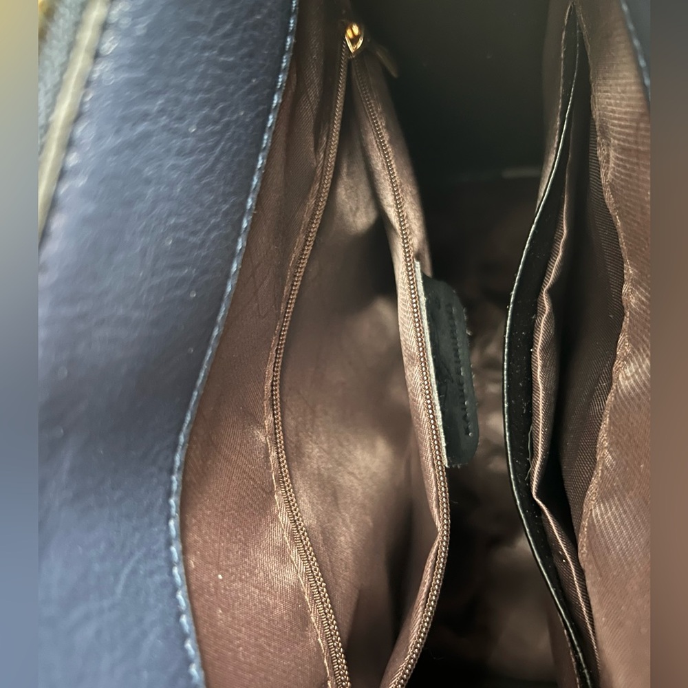 Navy Blue Designer Tote Bag - Picture 8 of 8